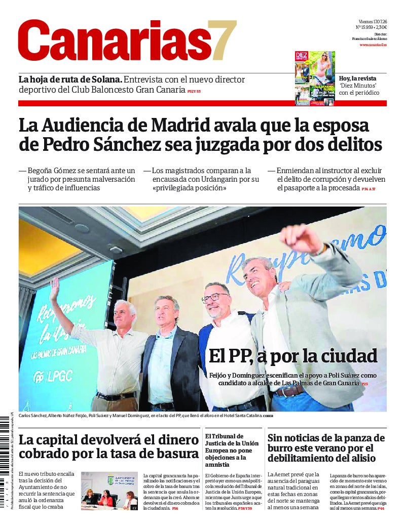Portada Canarias7 17-07-2026