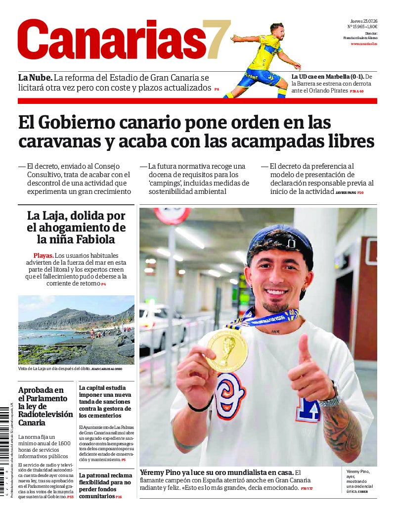 Portada Canarias7 23-07-2026