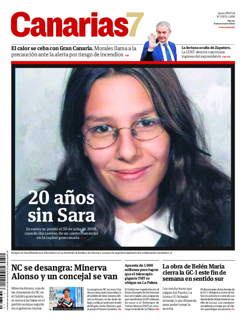 Portada Canarias7 30-07-2026