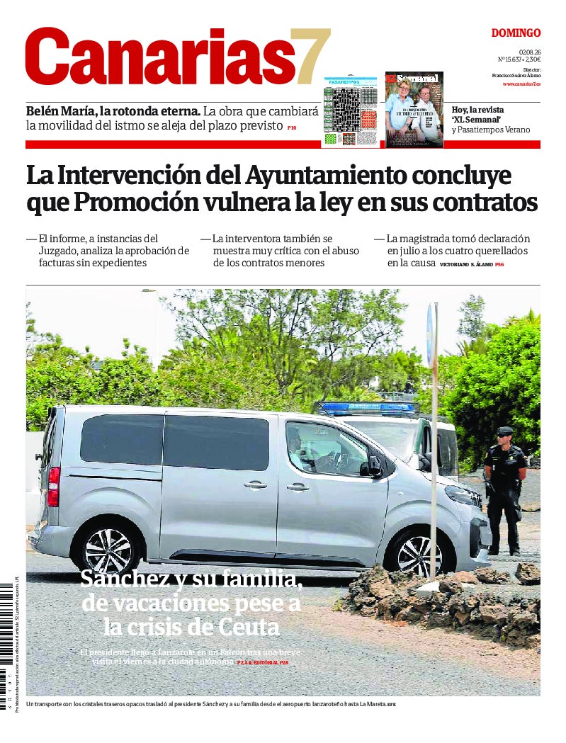 Portada Canarias7 02-08-2026