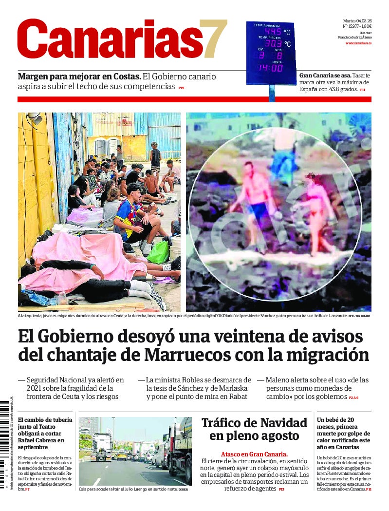 Portada Canarias7 04-08-2026