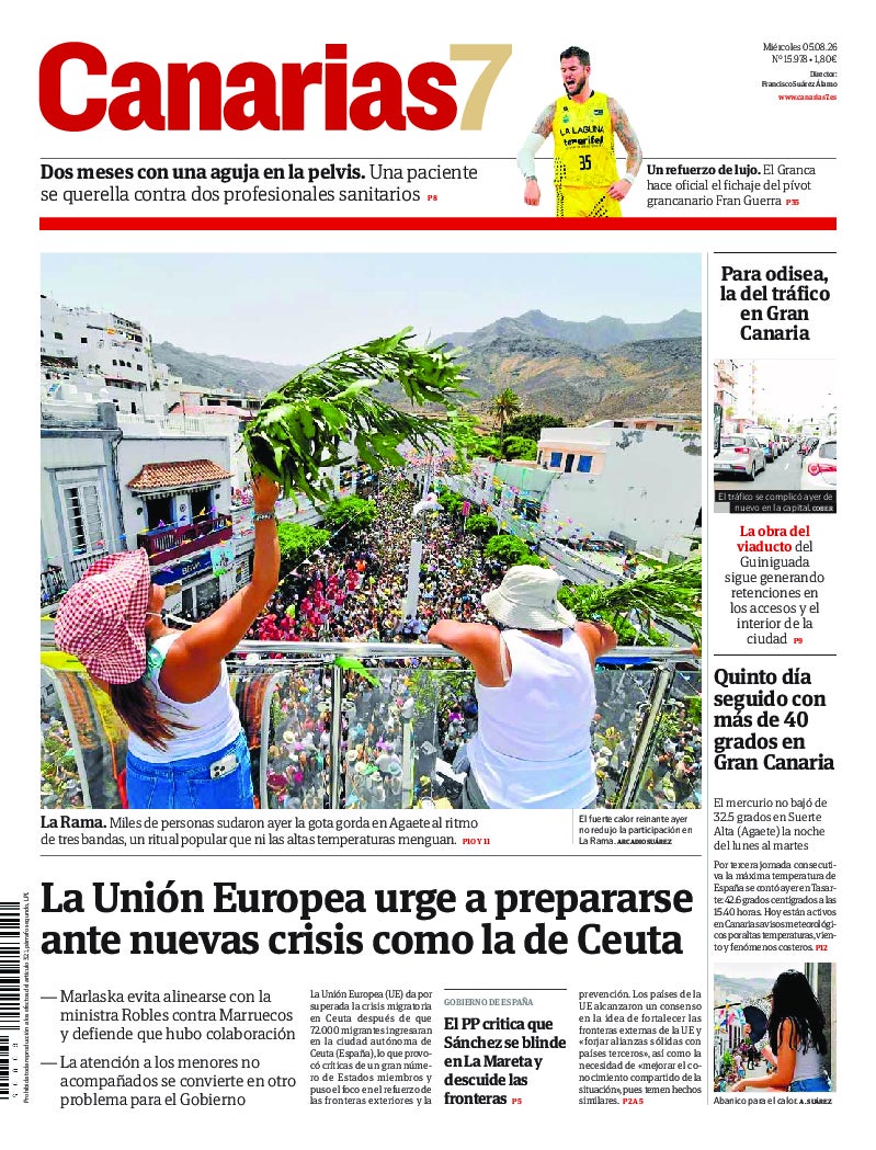 Portada Canarias7 05-08-2026