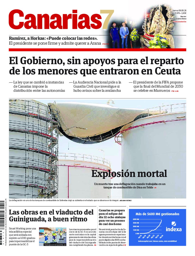 Portada Canarias7 06-08-2026