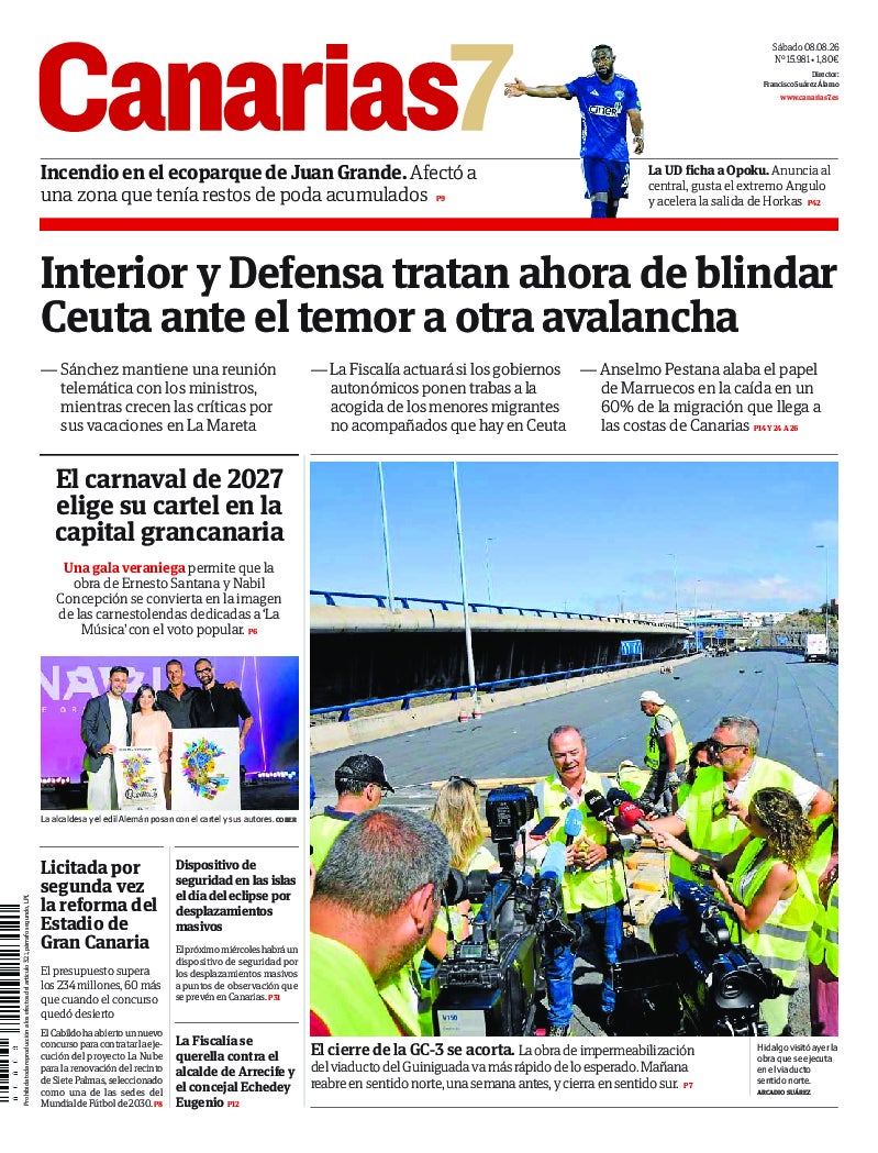 Portada Canarias7 08-08-2026