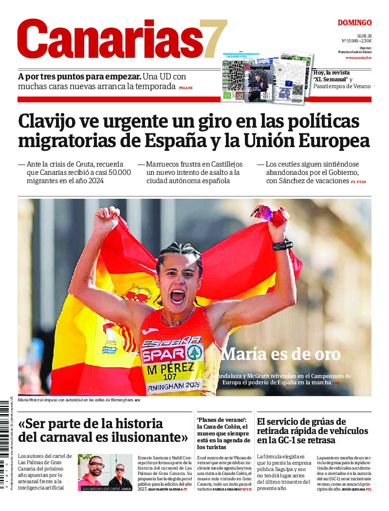 Portada Canarias7 16-08-2026