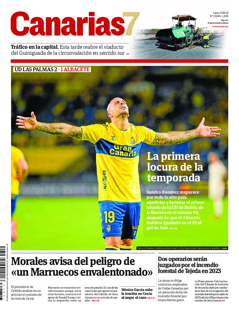 Portada Canarias7 17-08-2026