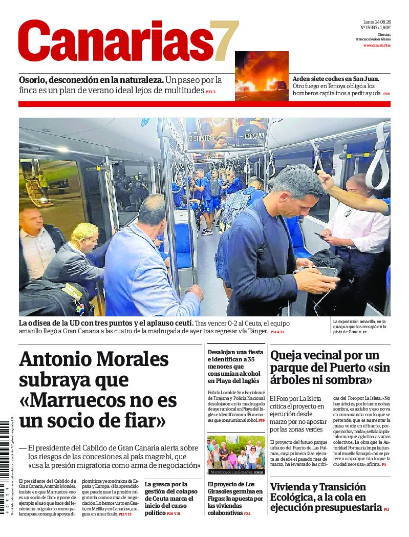 Portada Canarias7 24-08-2026