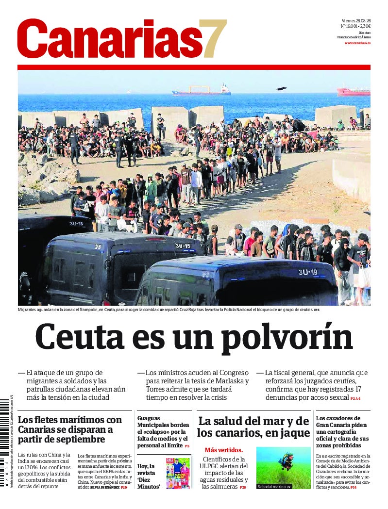Portada Canarias7 28-08-2026