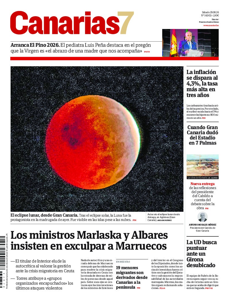 Portada Canarias7 29-08-2026