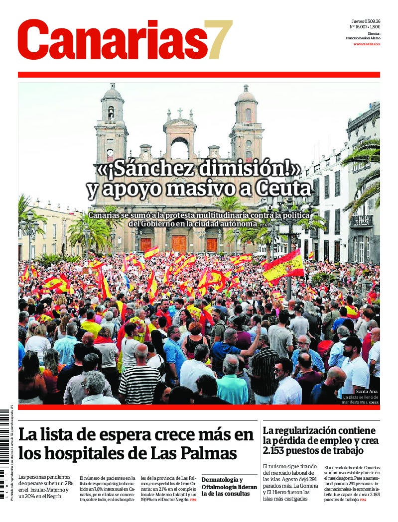 Portada Canarias7 03-09-2026