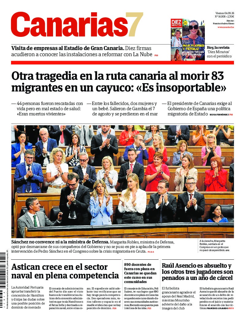 Portada Canarias7 04-09-2026