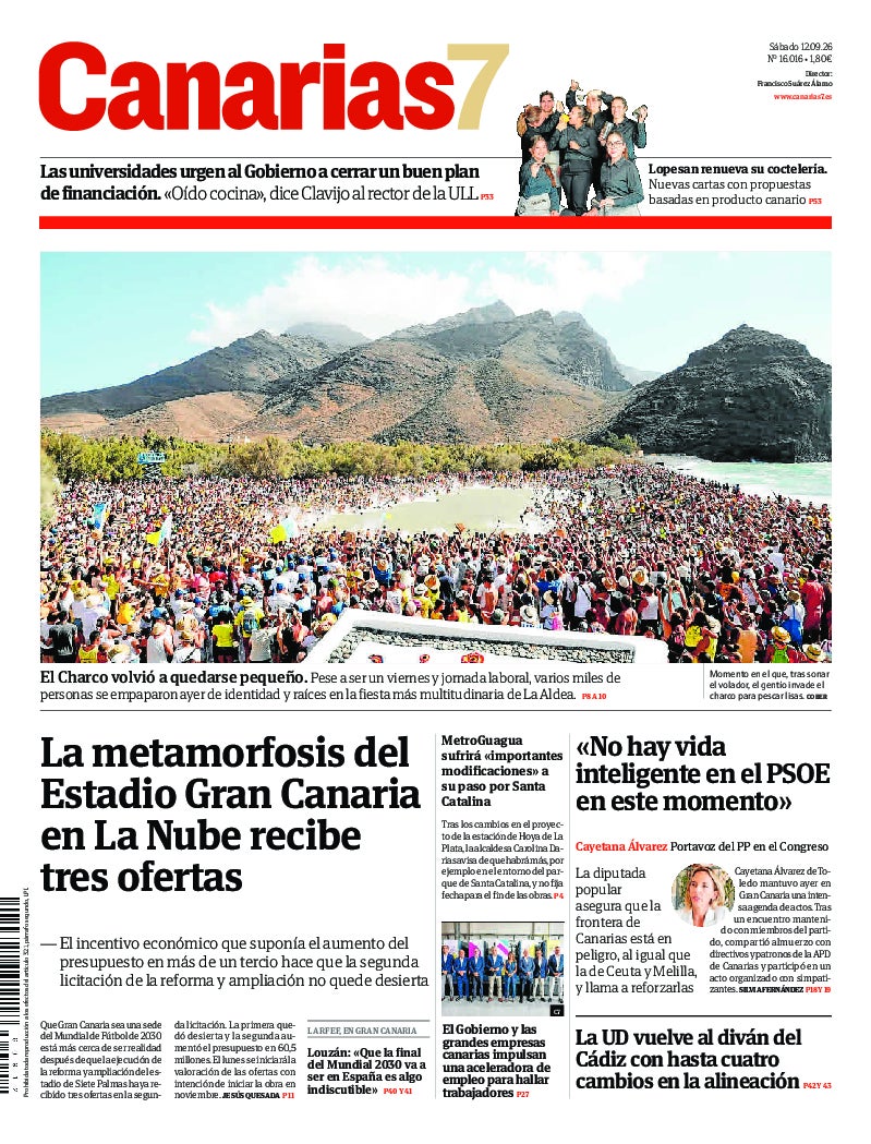 Portada Canarias7 12-09-2026