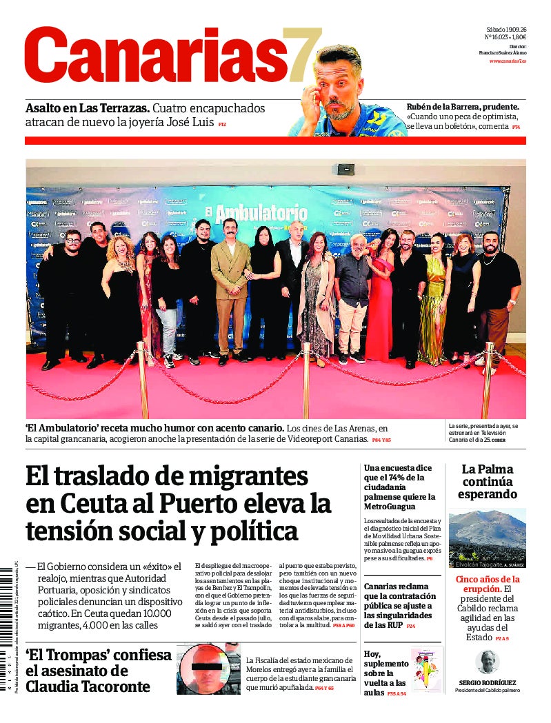 Portada Canarias7 19-09-2026