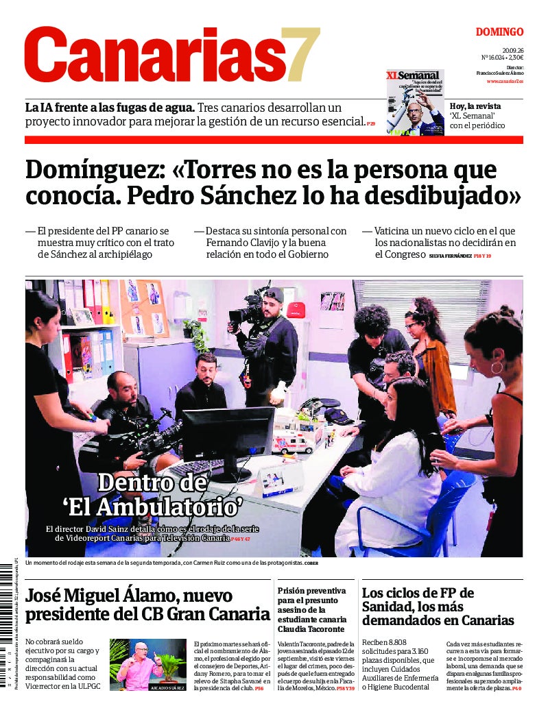 Portada Canarias7 20-09-2026