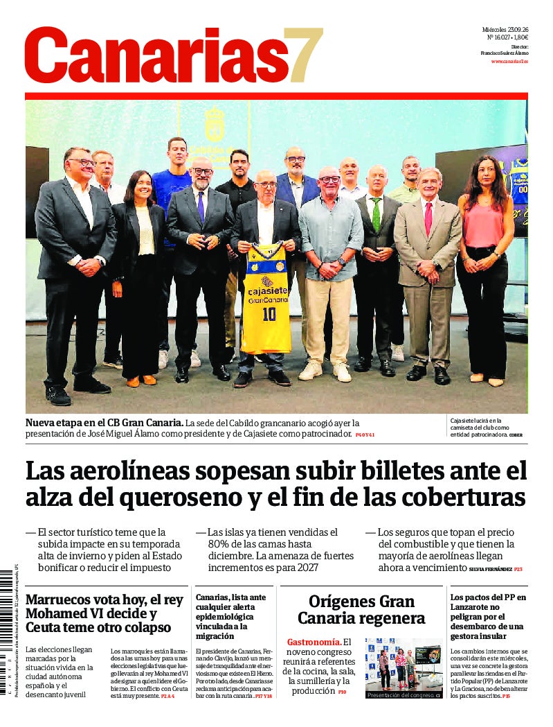 Portada Canarias7 23-09-2026