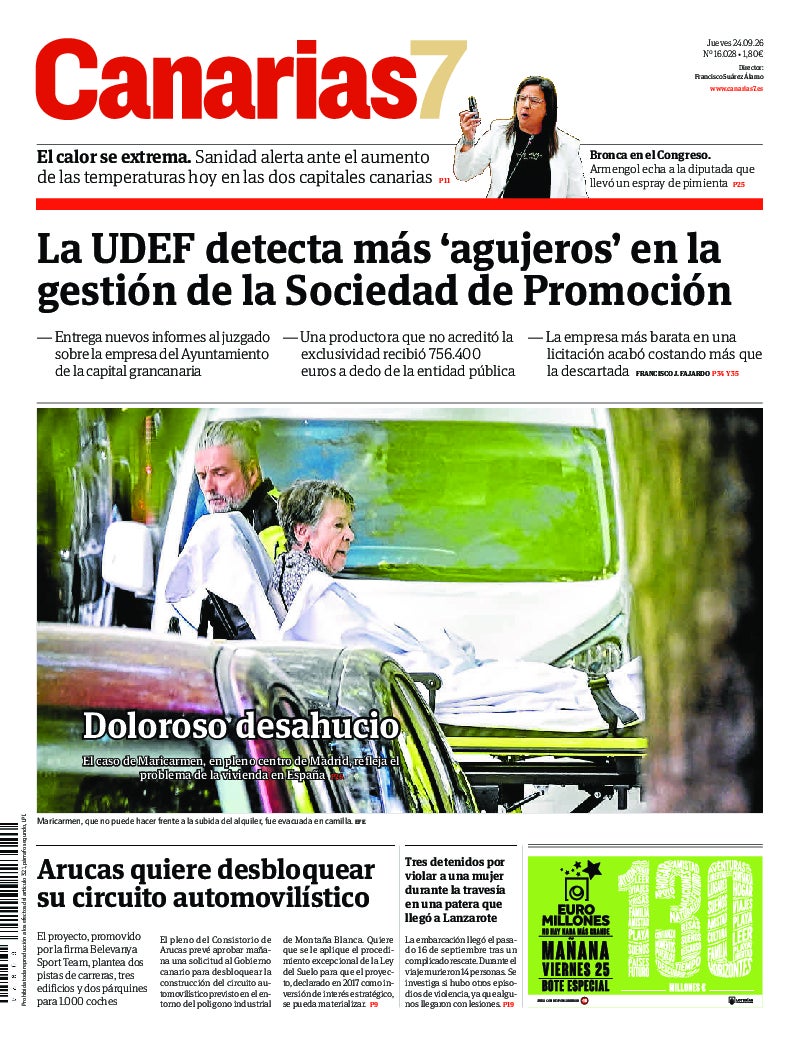 Portada Canarias7 24-09-2026