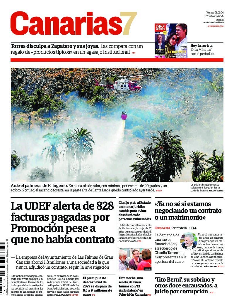 Portada Canarias7 25-09-2026