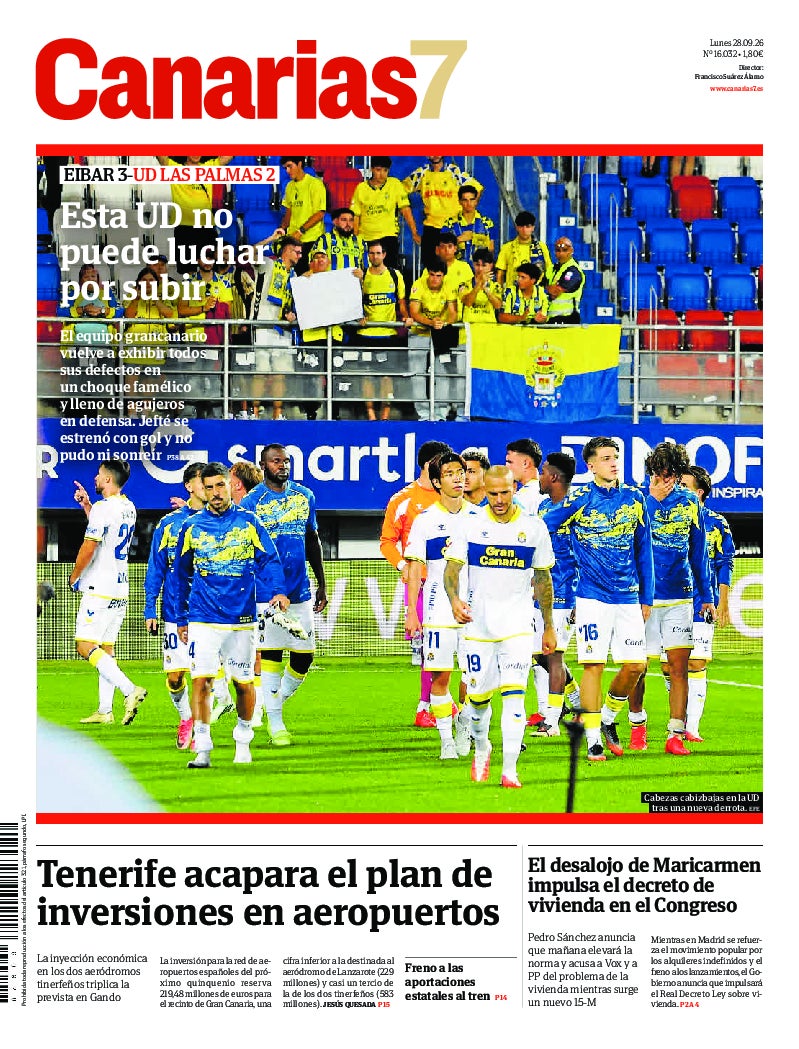 Portada Canarias7 28-09-2026
